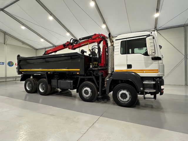 MAN TGS 35.360 8×4 Day Cab Steel Tipper Grab