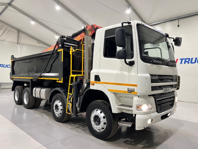 DAF CF85 360 8×4 Day Cab Steel Tipper Grab