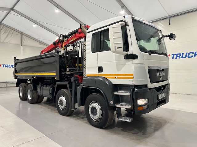 MAN TGS 35.360 8×4 Day Cab Steel Tipper Grab