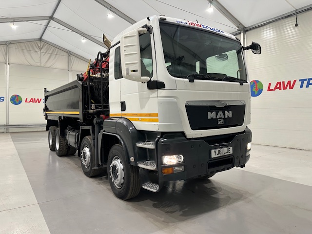 MAN TGS 35.360 8×4 Day Cab Steel Tipper Grab