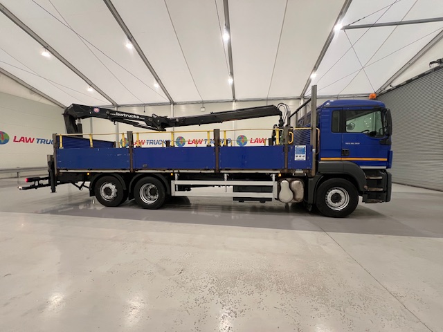 MAN TGS 26.360 6×2 Rear Lift Dropside Brick Grab Manual