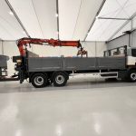 Scania P270 6×2 10 Tyre Flatbed Drawbar Brick Grab - thumbnail