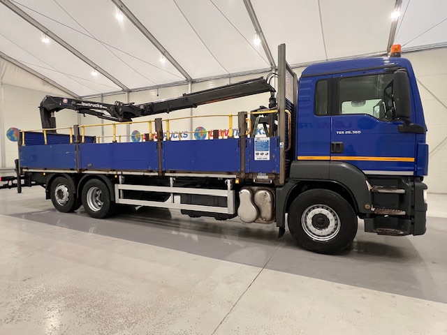 MAN TGS 26.360 6×2 Rear Lift Dropside Brick Grab Manual