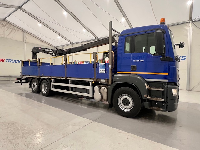 MAN TGS 26.360 6×2 Rear Lift Dropside Brick Grab Manual
