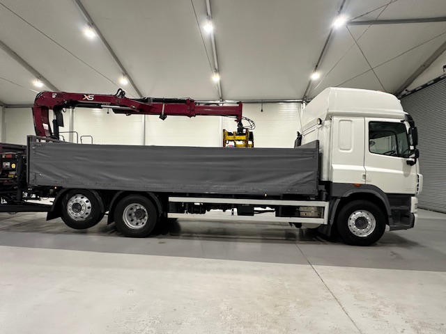 DAF CF85 460 6×2 Flatbed Drawbar Brick Grab