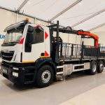 Iveco Stralis 310 Euro 6 6×2 Dropside Brick Grab - thumbnail
