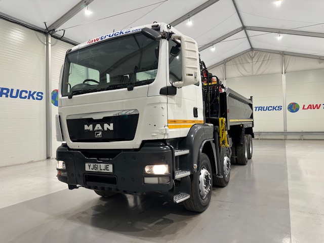 MAN TGS 35.360 8×4 Day Cab Steel Tipper Grab