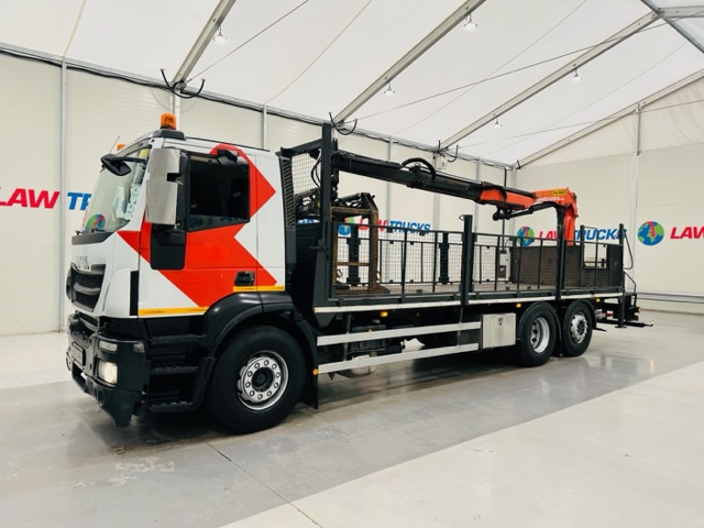 Iveco Stralis 310 6×2 Dropside Brick Grab