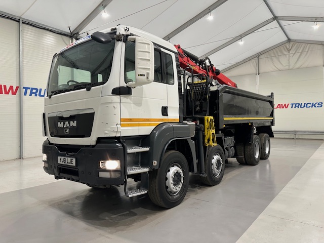 MAN TGS 35.360 8×4 Day Cab Steel Tipper Grab