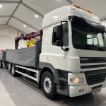 DAF CF85 460 6×2 Flatbed Drawbar Brick Grab - thumbnail