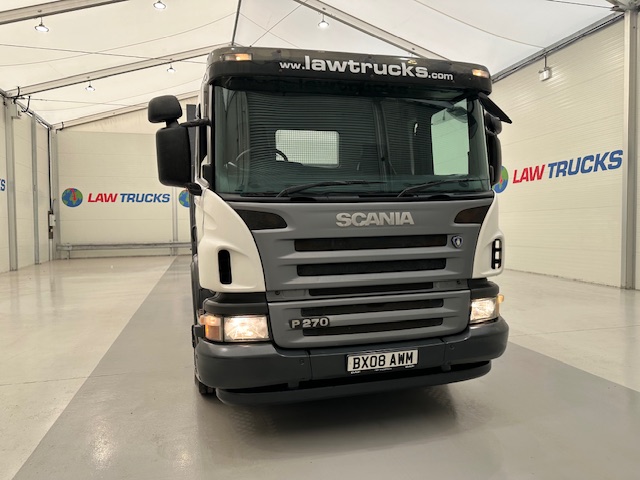 Scania P270 6×2 10 Tyre Flatbed Brick Grab