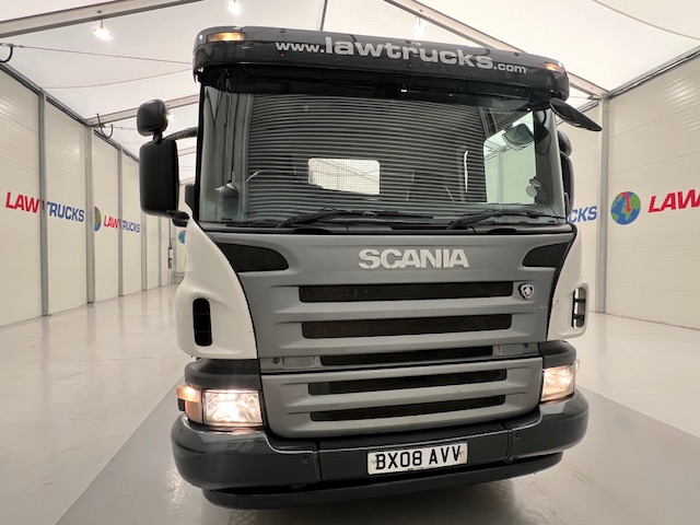 Scania P270 6×2 10 Tyre Flatbed Drawbar Brick Grab