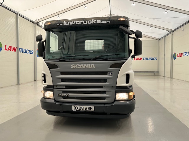 Scania P270 6×2 10 Tyre Flatbed Brick Grab