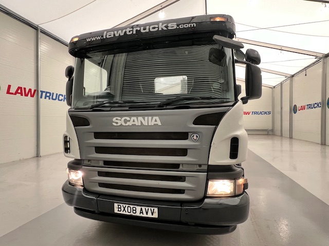 Scania P270 6×2 10 Tyre Flatbed Drawbar Brick Grab