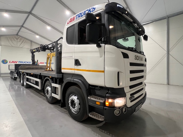 Scania R420 8×2 Rear Lift Brick Grab Drawbar