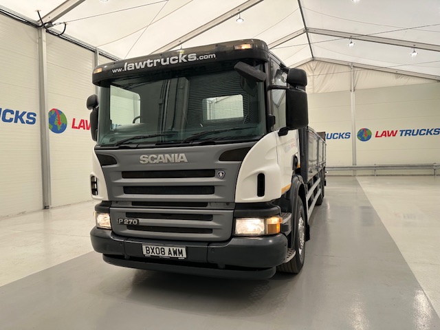 Scania P270 6×2 10 Tyre Flatbed Brick Grab