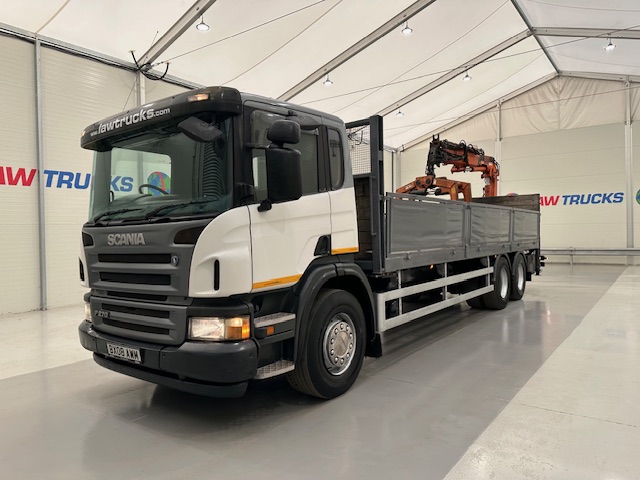 Scania P270 6×2 10 Tyre Flatbed Brick Grab