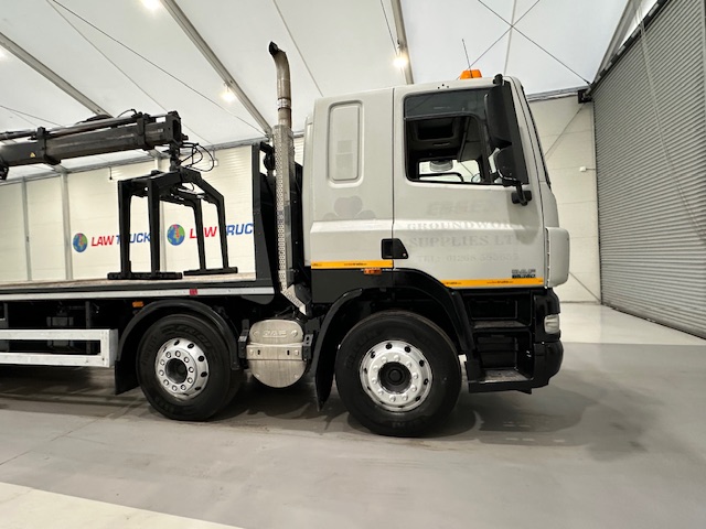 DAF CF85 360 8×2 Flatbed Brick Grab Drawbar