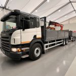 Scania P270 6×2 10 Tyre Flatbed Drawbar Brick Grab - thumbnail