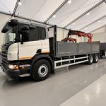 Scania P270 6×2 10 Tyre Flatbed Drawbar Brick Grab - thumbnail