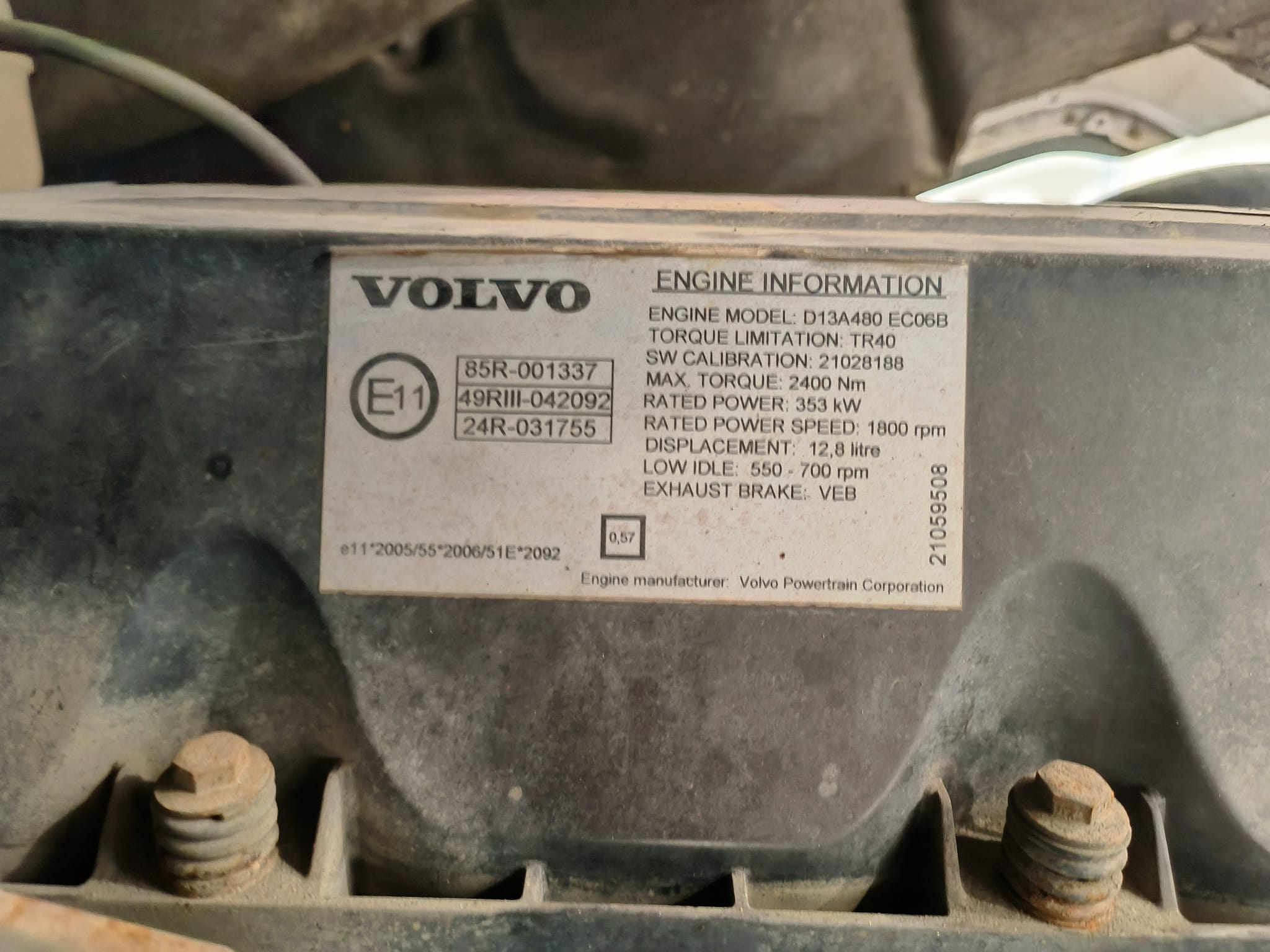 Volvo FH 480 Euro 5 6×2 Midlift Tractor Unit