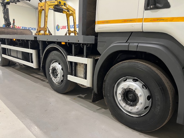 Scania R420 8×2 Rear Lift Brick Grab Drawbar