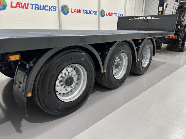 DAF CF85 360 8×2 Flatbed Brick Grab Drawbar