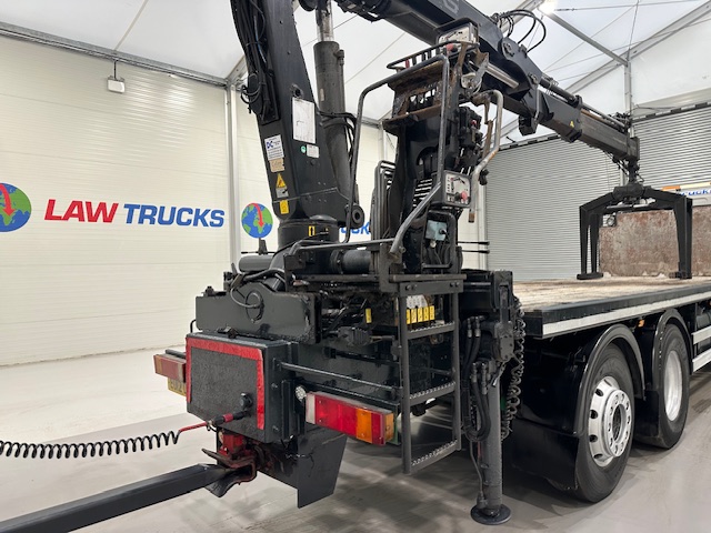 DAF CF85 360 8×2 Flatbed Brick Grab Drawbar